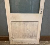 Wide White Half Glazed Door